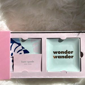 Kate Spade Sweet Talk - 2 Trinket Trays | Travel Wanderlust Gift Idea | NEW!